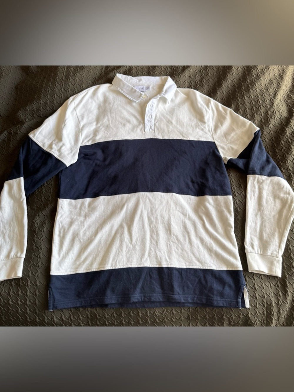 Topman Navy Rugby Shirt